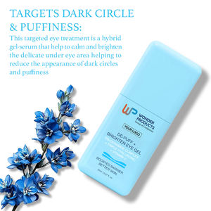 OEM/ODM DE-Puff + Brighten Eye Gel Tri-Ceramide Complex Ácido hialurónico Vitamina C Ingrediente vegano Precio al por mayor Etiqueta privada - Product Image 2