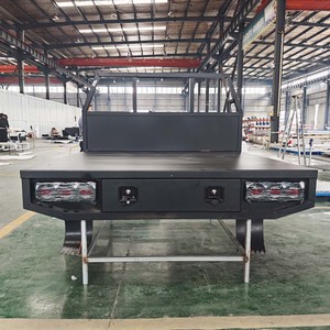Vasca per Pickup in Alluminio Rinforzato con Pianale Piatto, Cassetta Portautensili Sottoscocca e Pannello Anteriore OEM ODM - Product Image 4