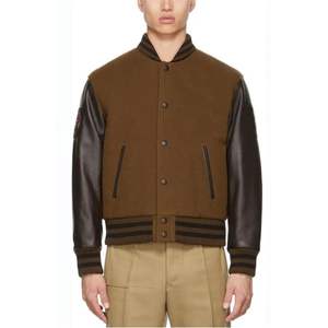 New Fashion Custom Embroidery Varsity Leatherman Coat College Baseball Varsity Jacket Customize Size Letterman Jacket - Product Image 1