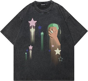 Personalizado pesado 100% algodón Oversize camiseta en blanco Mock NeckHeavyweightOversized Boxy camiseta para hombres, ajuste suelto, impreso - Product Image 5