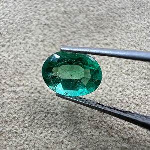 Uso del anillo de Esmeralda 100% Natural de alta calidad de Zambia sin tratar y sin calentar preciosa Esmeralda piedra preciosa suelta para uso de joyería - Product Image 1