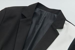 Chaqueta de traje de vestir informal ajustada de diseño personalizado para hombre, chaqueta estampada de moda transpirable de talla grande - Product Image 3