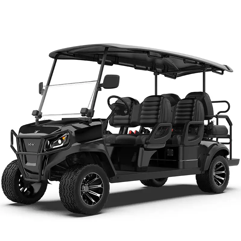 Goif Buggy 4 2 Sitze Neu für den Verkauf Electric Club Golf Buggy Produkt Gut Eiectric Lifted Black Atv/Utv Teile & Zubehör CE