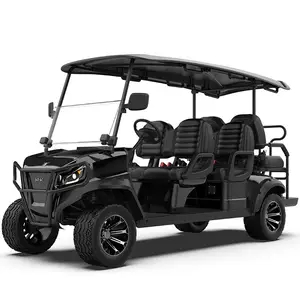 Goif Buggy 4 + 2 chỗ ngồi mới cho doanh số bán hàng Câu lạc bộ điện Golf Buggy sản phẩm tốt eiectric nâng Đen ATV/UTV Bộ Phận & phụ kiện CE