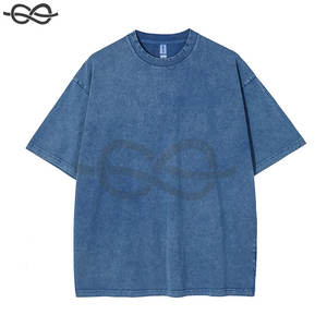 Customize Men's Acid Wash <b>T</b>-<b>Shirt</b> New Design 100% Cotton Plain Casual Streetwear Hip Hop <b>Trendy</b> Fashion Oversize Woven <b>T</b>-<b>Shirts</b> - Product Image 6