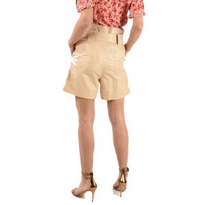 กางเกงขาสั้นหนังสำหรับผู้หญิงมืออาชีพ ผลิตจากหนังคุณภาพสูงจากโรงงาน ทนทานและมีสไตล์ เหมาะสำหรับใส่ลำลอง - Product Image 6