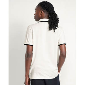 Polo personalizado de mezcla de algodón de alta calidad camiseta de negocios transpirable manga corta suéter de punto hombres cremallera polos - Product Image 5