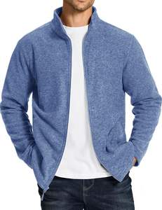 2024 hommes Sanzaf travail veste légère polaire pleine fermeture éclair col montant décontracté doux chaud manteaux avec poches Sialkot Pakistan - Product Image 1