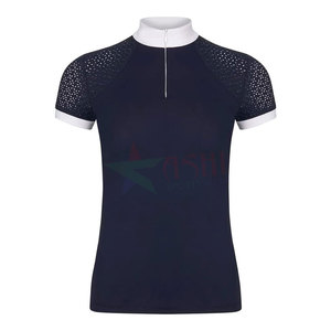 Tops de equitación de alta calidad, camisa de espectáculo de carreras, camisetas de encaje de equitación ecuestre de Venta caliente - Product Image 1