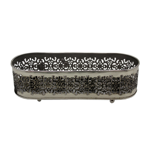 Portavelas de Adviento de Metal de hierro de diseño clásico acabado gris para el hogar y la decoración de iluminación de fiesta de Navidad al por mayor a granel - Product Image 4