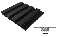 Revêtements muraux extérieurs en bois composite WPC semi-couvrants co-extrudés modernes pour escaliers, entrepôts, salles de bain - Durable, ignifuge 177-13