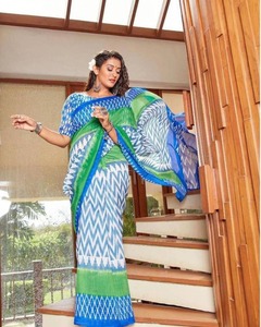 Modern Artisan Cotton <b>Sarees</b> Collection Contemporary Designs Traditional Motifs Wrinkle Free Reversible Party Wear Wholesale - Product Image 6