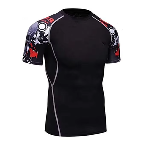 Camiseta de Entrenamiento de Lucha Personalizada al por Mayor para Hombre, Calidad Premium, Manga Corta, Impresión por Transferencia de Calor, Precio Razonable - Product Image 2