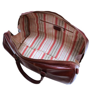Bolsa de Lona de Cuero, Estilo Deportivo Clásico, Diseño Atemporal, Ligera, Duradera, Cómoda de Llevar, Forro de Poliéster - Product Image 4