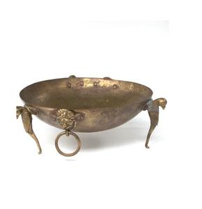 Rounded Shape Brass Urli Hammered Top Class Quality Handmade Table Top Urli Best Decorative Design Urli Bowl . - Product Image 3