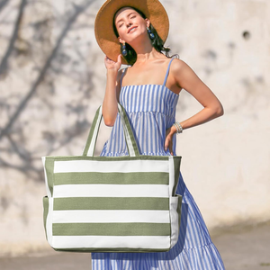 Bolsa <span class=keywords><strong>de</strong></span> Playa Plegable Impermeable Grande Personalizada para Mujer, Bolsa <span class=keywords><strong>de</strong></span> Malla para Natación, Bolsa <span class=keywords><strong>de</strong></span> Compras con Cierre para Viajes y Vacaciones - Product Image 2