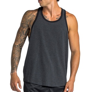 Camiseta sin mangas vintage de algodón y elastano de 200 g/m² de ajuste holgado, estilo deportivo, lisa, con recortes, de secado rápido, para entrenamiento muscular. - Product Image 5
