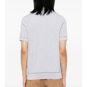 Logo personnalisé OEM imprimé hommes 100% coton pour Polo T-Shirt décontracté à manches courtes Stretch-Jersey avec revers motif solide - Product Image 3