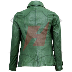 Chaqueta de Cuero para Mujer, Uso Casual, Invierno, Calidad Premium, Moda, Cierre Frontal con Cuello Camisero - Product Image 2