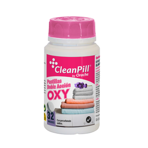 Tabletas Blanqueadoras y Quitamanchas de Doble Acción Oxy - Cleanpill By Orache - 32 Unidades - Product Image 1