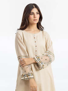 2025-26 nouvelle collection pour femmes couleur unie impression personnalisée 2 pièces costumes Shalwar Kameez formelle porte des vêtements pakistanais OEM - Product Image 6