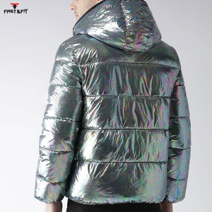 Popular Design Latest Quality High Street <b>Long</b> Canvas Stand Collar Zipper Front Logo Winter Puffer <b>Jacket</b> <b>for</b> <b>Men</b> - Product Image 3