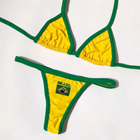 Bikini transparent de créateur pour femmes Micro string Sexy Maillot de bain deux pièces Tenue de plage personnalisée tendance