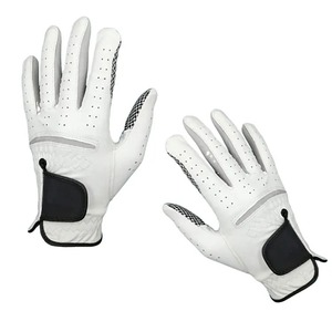 Gants de golf Meilleures ventes Dernier style Cabretta Cuir sur mesure Doux Hommes Femmes Golfeur Sports Golf Pro Gants - Product Image 2