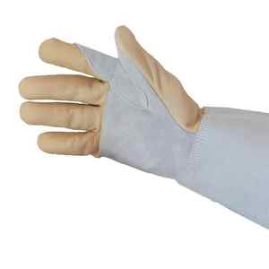 Gants de travail de sécurité respirants en gros, gants de rigueur en cuir avec logo personnalisé, poignets souples, résistants à l'eau et aux hautes températures - Product Image 5