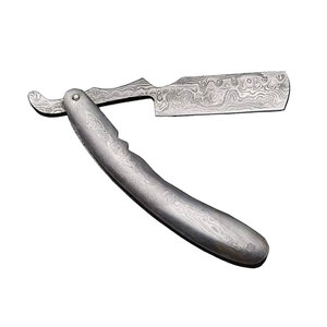 Rasoir droit personnalisé en acier damas fait à la main 1 pièce jetable de sécurité pour le kit de rasage de bikini pour salon de coiffure usage personnel - Product Image 3
