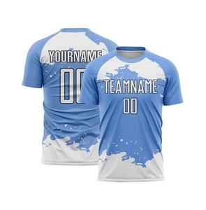 Maillot de football personnalisé nom de l'équipe vente en gros respirant logo personnalisé conception col en V tendance vêtements de football maillot de football - Product Image 2