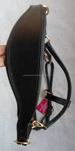 Halter respirant en cuir tressé noir de qualité supérieure - Product Image 2