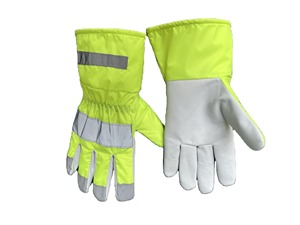 Guantes de cuero sintético antivibración para trabajo mecánico Guantes DE TRABAJO DE SEGURIDAD Guantes de alta visibilidad - Product Image 4