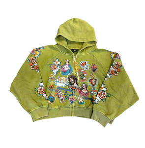 Sudadera con Capucha Extra Grande de 400 GSM para Hombre, Corte Cuadrado, Lavado Ácido, Transpirable, de Algodón Jersey, Colores Personalizados - Product Image 5