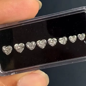 Diamante Sintético de Laboratorio con Claridad VS, Corte Excelente, Color Blanco, en Forma de Corazón, para Joyería, Piedras Sueltas - Product Image 3