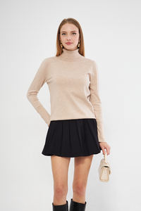 Chandail en tricot boutonné à col roulé à manches longues pour femmesSports, CasualOfficeStylishWear Opportunity en gros - Product Image 6