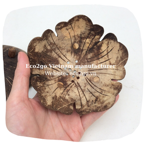 ที่วางจานสบู่กะลามะพร้าวออกแบบตามสั่งขนาดฟรีโลโก้เลเซอร์แกะสลักขายส่งเวียดนามสำหรับห้องน้ำ - Product Image 3