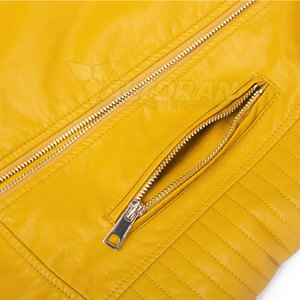 เสื้อแจ็คเก็ตหนังผู้หญิง น้ำหนักเบา แฟชั่น เสื้อคลุมผู้หญิง แจ็คเก็ตหนัง PU สไตล์ทันสมัย ใส่ได้ทุกวัน - Product Image 6