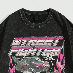 Camisetas con estampado digital DTG DTF para hombre, ropa de calle informal con gráfico personalizado, ropa de moda de manga corta de algodón - Product Image 3