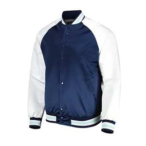 Chaqueta de Béisbol de Satén Brillante con Recubrimiento de Lujo, Unisex, Prenda Exterior de Moda, Diseño de Bordado Frontal Personalizado, Servicio OEM/ODM Disponible - Product Image 5