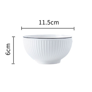 Venta caliente Simplicidad Cuenco de arroz de cerámica Juegos de vajilla Cuencos de cerámica redondos baratos Utensilios de cocina cuenco de arroz shantian hecho en Vietnam - Product Image 3