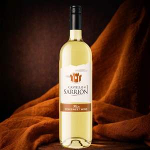 Castillo de Sarrion - Vino Blanco Semiseco Airen y Macabeo 11% ABV Vino Blanco Español 750ml - Product Image 2