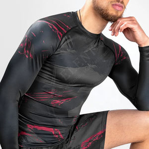 ชุดเสื้อและกางเกงรัดรูปแขนยาวสำหรับผู้หญิงผู้ชายใส่เล่นยิมฟิตเนสรัดรูปโลโก้ตามสั่ง - Product Image 3