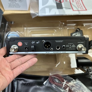 Microphone sans fil UHF BLX4R avec boîtier de poche 1CH True Diversity, micro portable en métal pour chant, karaoké et discours, compatible <span class=keywords><strong>Shure</strong></span> - Product Image 4