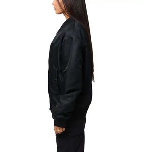 Chaqueta Deportiva Corta Personalizada de Diseño Superior para Mujer, Talla XL, Cortavientos, Estilo Bomber, para Correr, Tejido de Punto Teñido, Algodón Estampado - Product Image 4