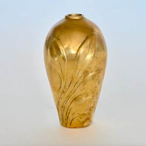 Premium Quality Brass Flower <b>Vase</b> Shiny <b>Gold</b> Finished for Home Living Room Tabletop Decorative Metal Flower <b>Vase</b> - Product Image 1