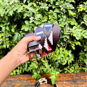 Cinturón de Polo Ecuestre de Cuero con Hebilla de Aleación de Zinc, Patrón Sólido, Hilo Reciclado, Estilo Formal, 35 mm de Ancho, Unisex - Product Image 4