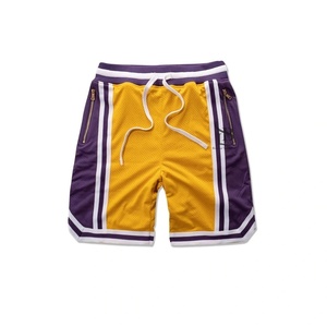 Shorts de basket-ball en maille personnalisés pour le sport et la course à pied avec poches zippées Bsci Slasher Shorts de basket-ball Vente d'été prix de gros - Product Image 3