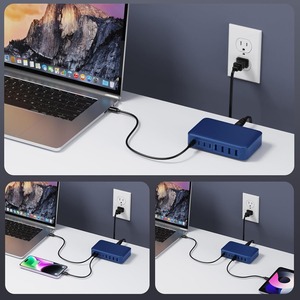 200W GaN Desktop Multi-Port <b>Charging</b> <b>Station</b> for Laptop <b>Phone</b> & Tablet - Product Image 1