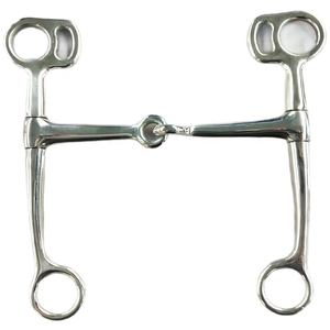 Offre Spéciale GORAYA ALLEMAND BOUCHE ANNEAU LOOSE PELHAM DOUBLE JOINTÉ LOZENGE LAITON EMBOUT CHEVAL BIT CE ISO Produit approuvé - Product Image 6